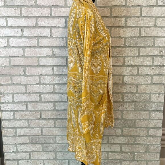 Sun & Shadow sunshine Yellow Long open Cardigan size M - Picture 6 of 9